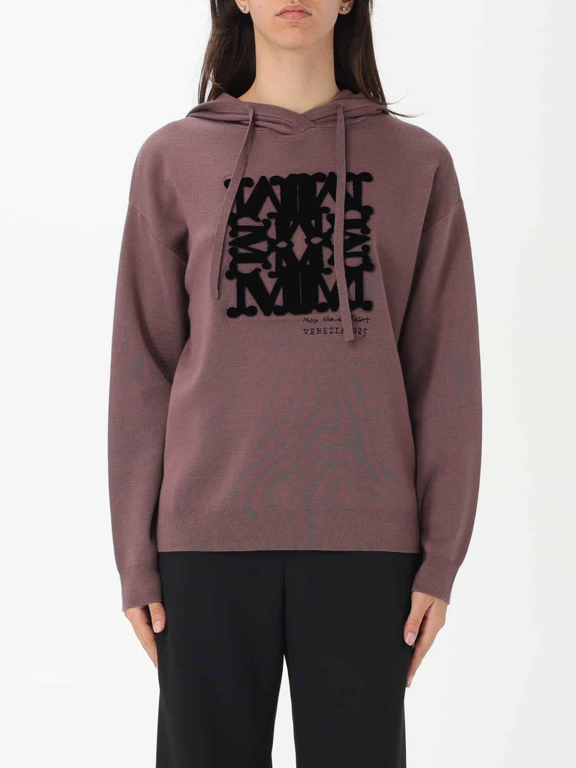 MAX MARA SWEAT-SHIRT: Top femme Max Mara, Lilas - Img 1