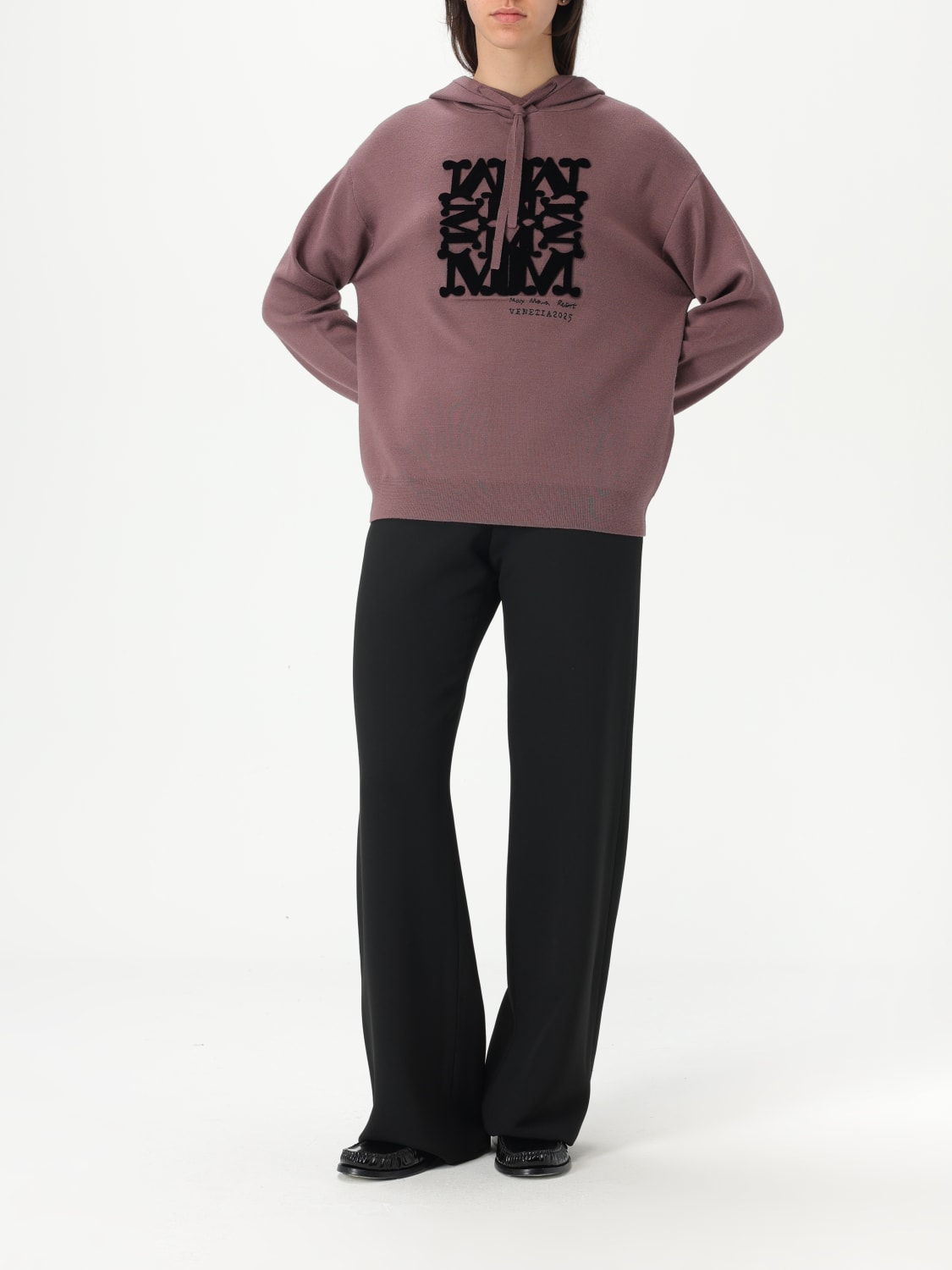 MAX MARA SWEAT-SHIRT: Top femme Max Mara, Lilas - Img 2