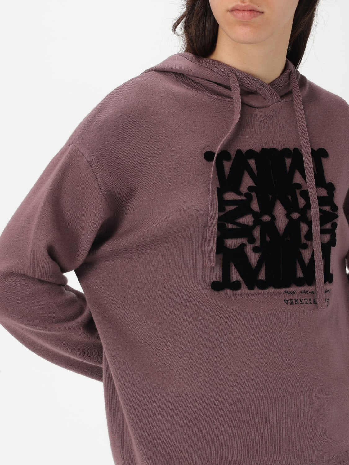 MAX MARA SWEAT-SHIRT: Top femme Max Mara, Lilas - Img 5