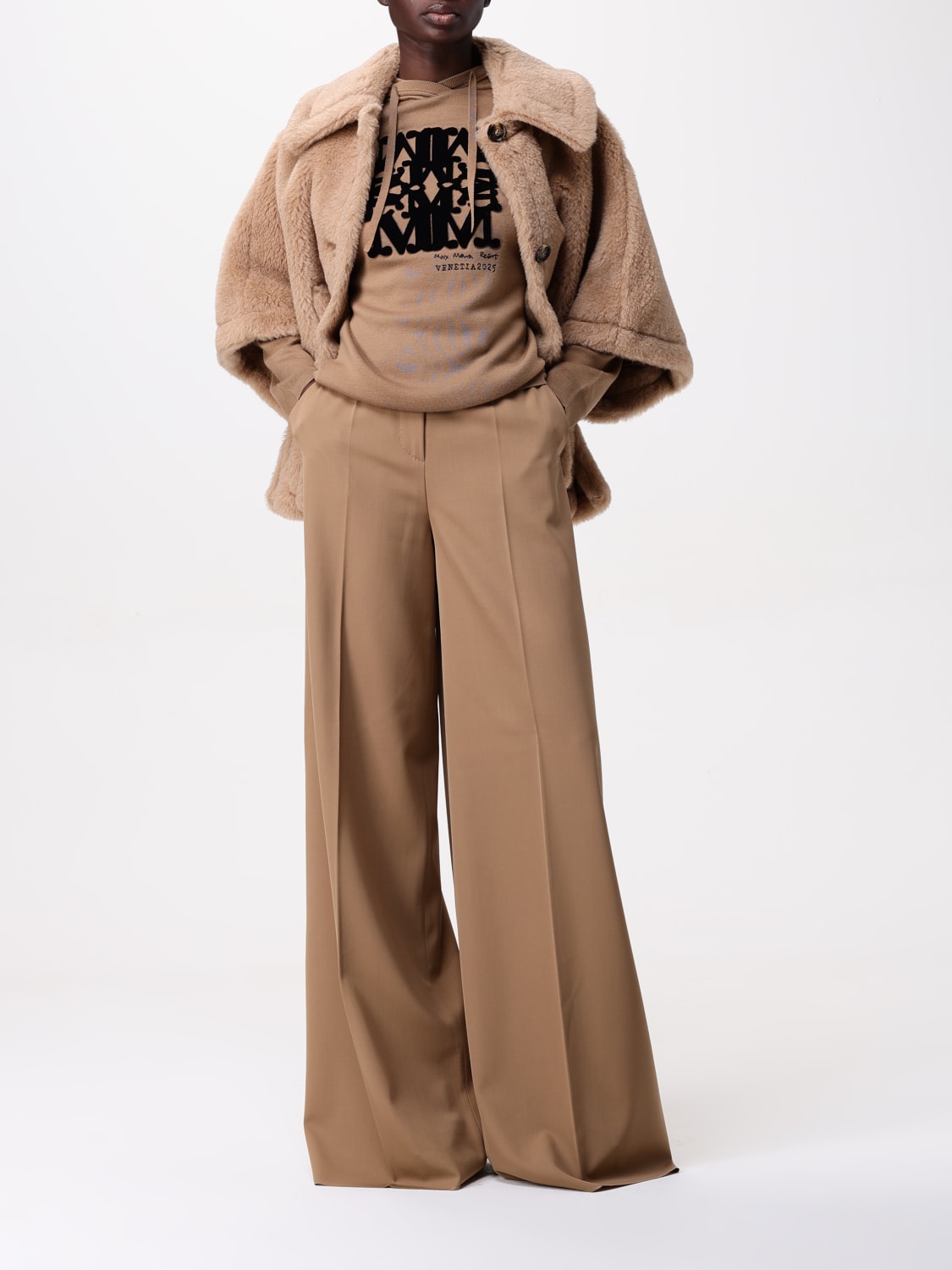 MAX MARA SWEATSHIRT: Top woman Max Mara, Camel - Img 2