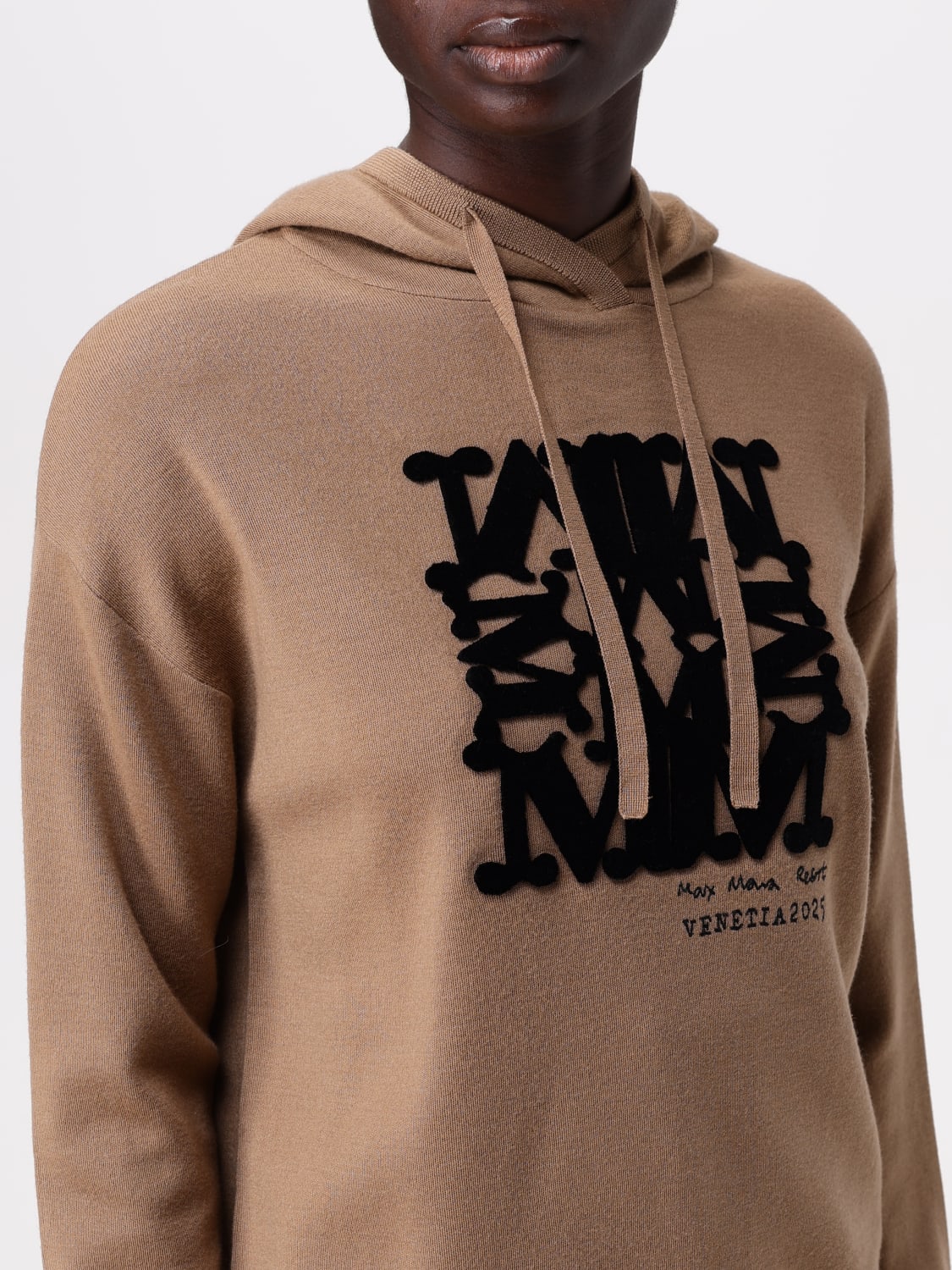 MAX MARA SWEATSHIRT: Top woman Max Mara, Camel - Img 4