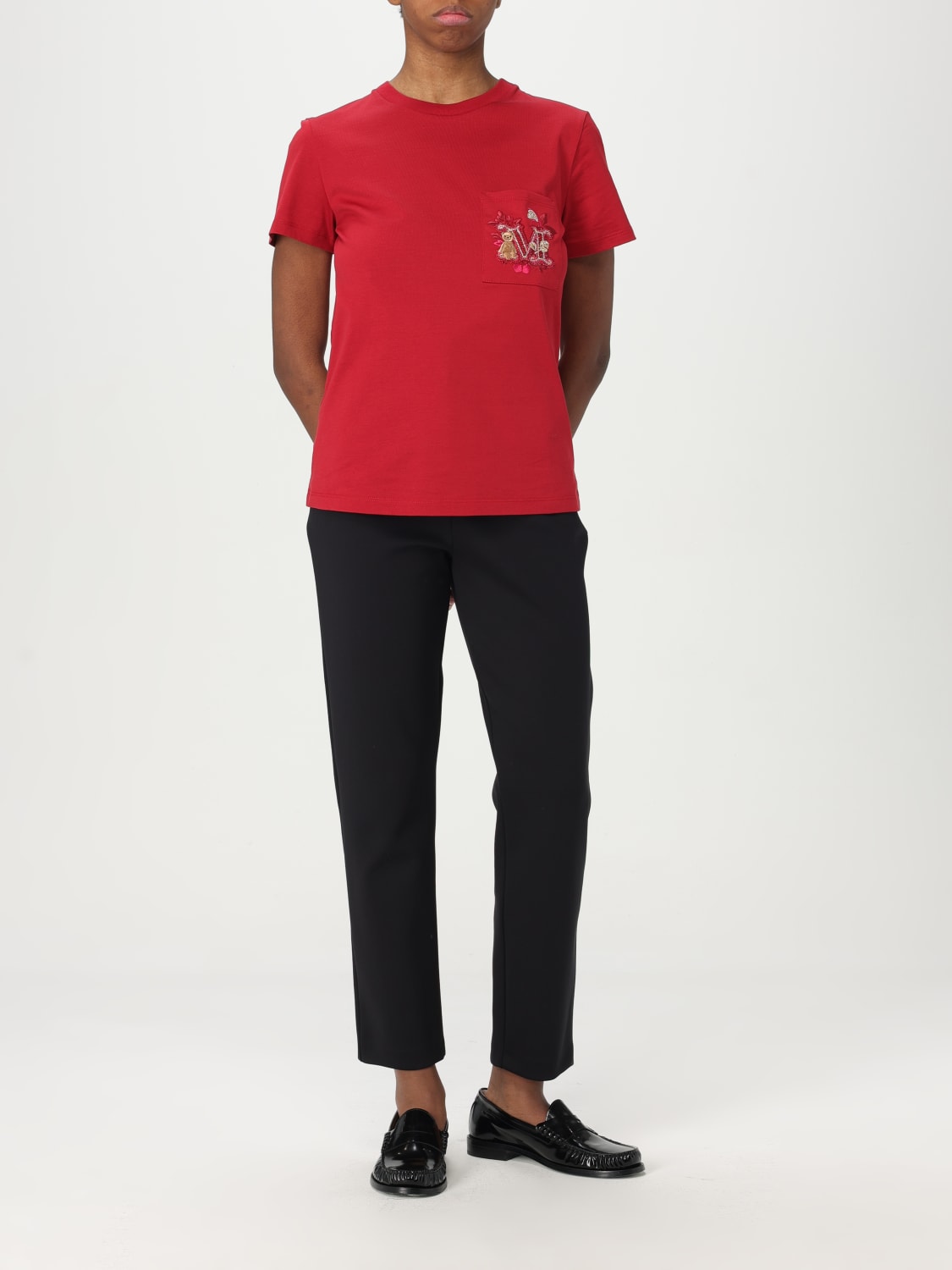MAX MARA T-SHIRT: Top woman Max Mara, Red - Img 2