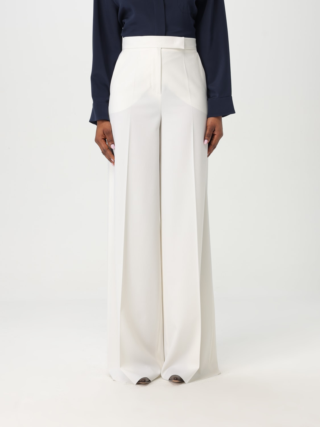 パンツ MAX MARA Woman Pants White 2511131011600 001 MAX MARA: Pants woman - White | Max Mara pants 2511131011600