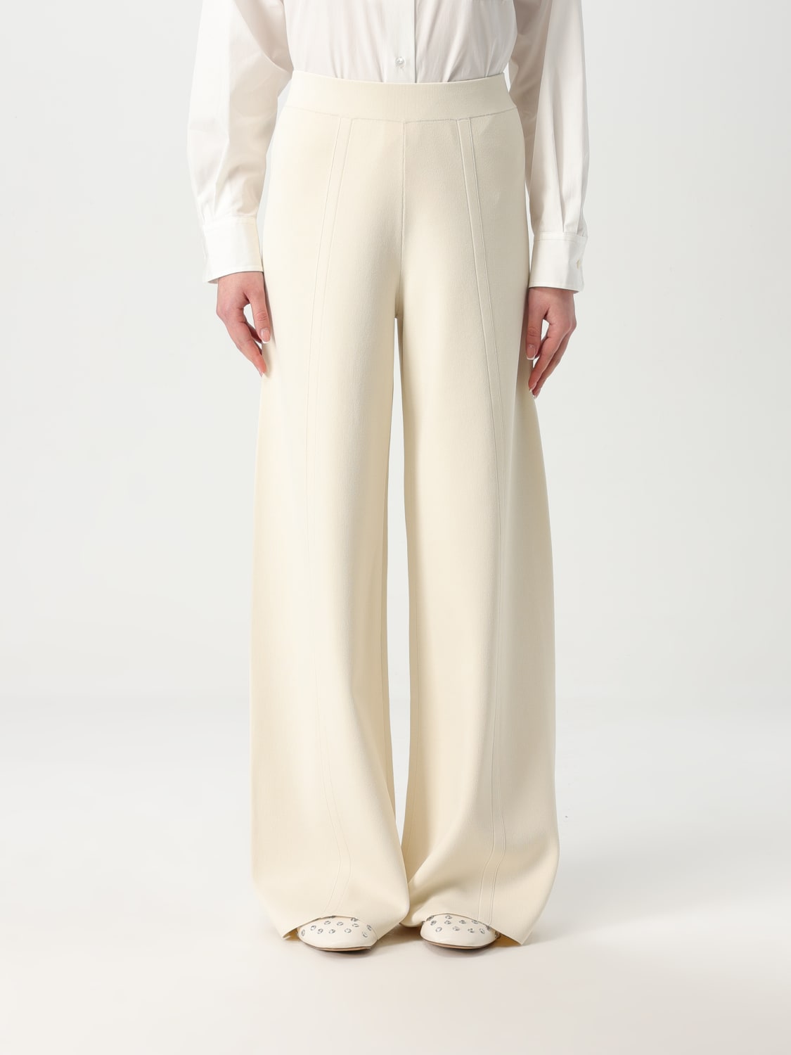 パンツ MM Max Mara Woman Pants White 2516781107600 001 MAX MARA: Pants woman - White | Max Mara pants 2511331028600