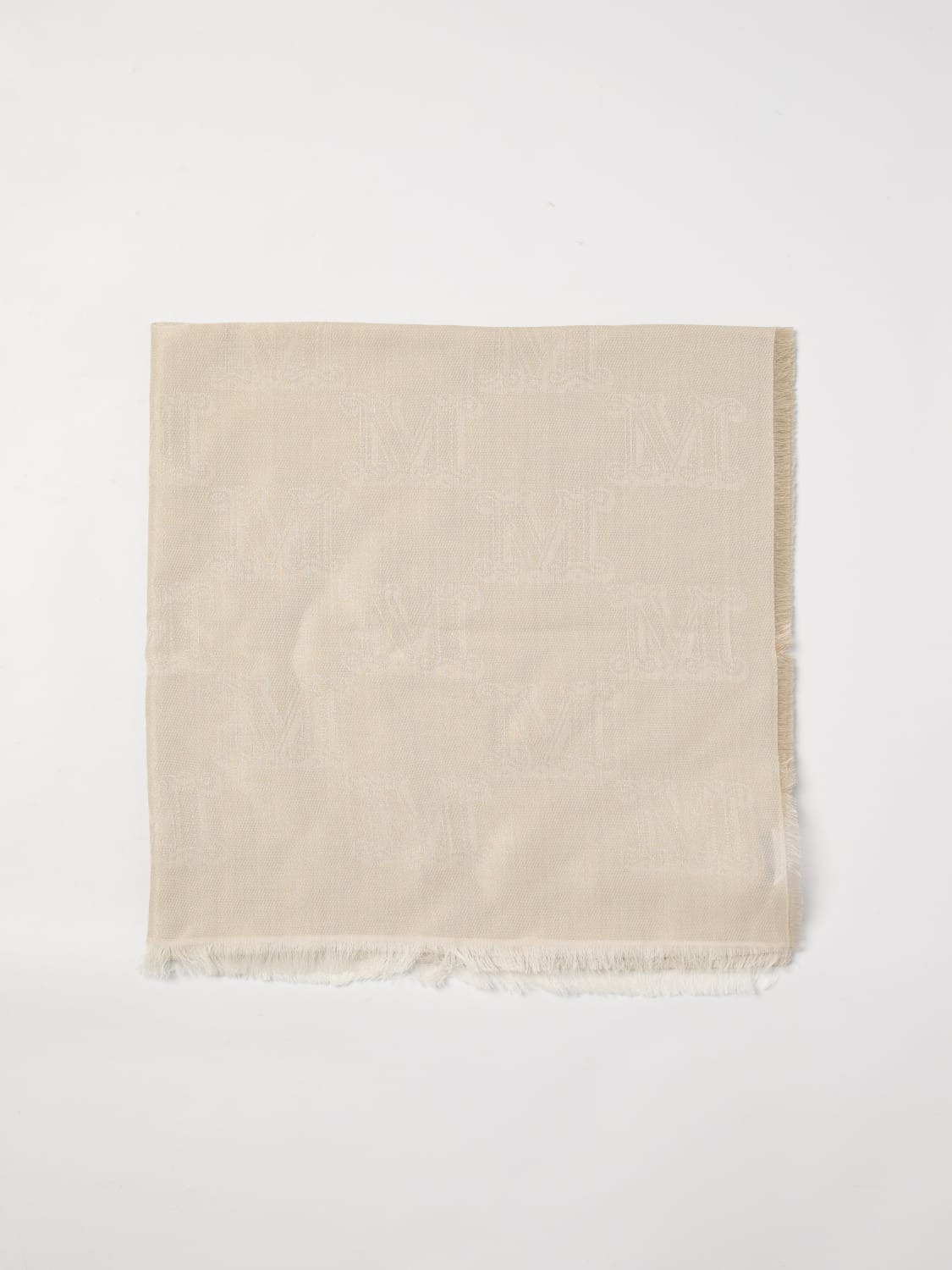 MAX MARA: Scarf woman - Beige | Max Mara scarf 2514541051600