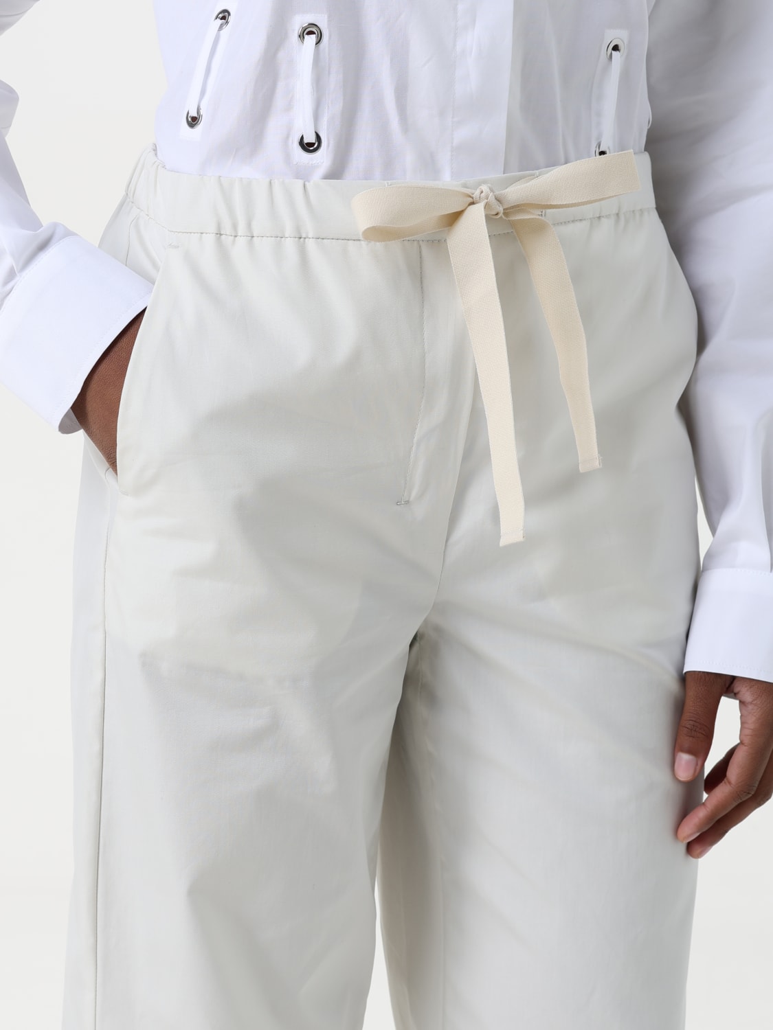 パンツ S MAX MARA Women Straight Pants 2519131183600001 S MAX MARA: Pants woman - Ecru | 'S Max Mara pants