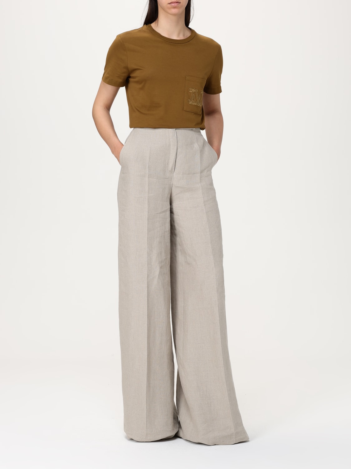 Tシャツ・カットソー MAX MARA Woman T-Shirt Green 2511941032600 003 MAX MARA: Top woman - Green | Max Mara t-shirt 2511941032600
