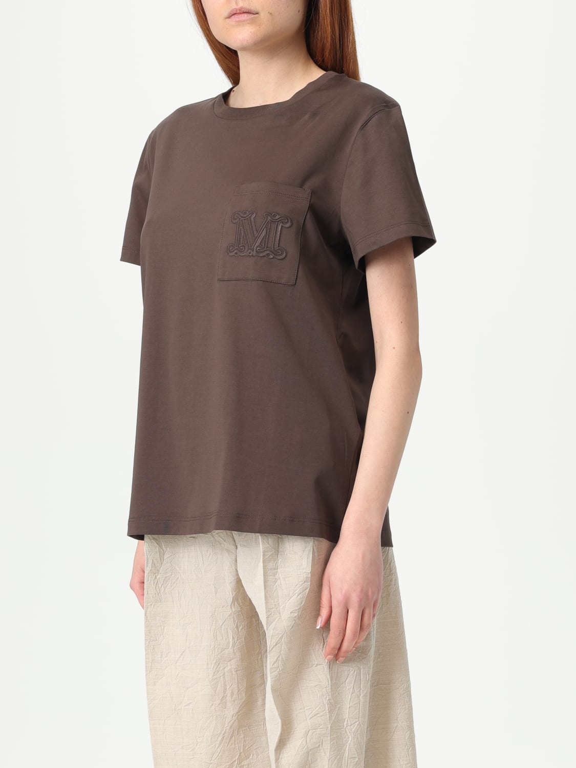 Tシャツ・カットソー MAX MARA Women Tunic Tops 2511361062600 BROWN MAX MARA: Top woman - Brown | Max Mara t-shirt 2511941032600