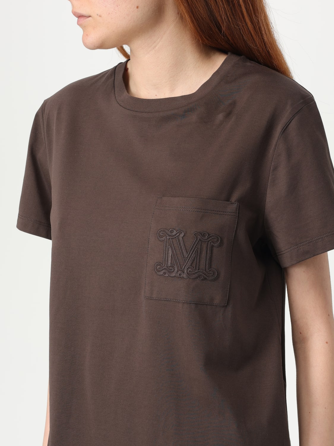 MAX MARA: Top woman - Brown | Max Mara t-shirt 2511941032600