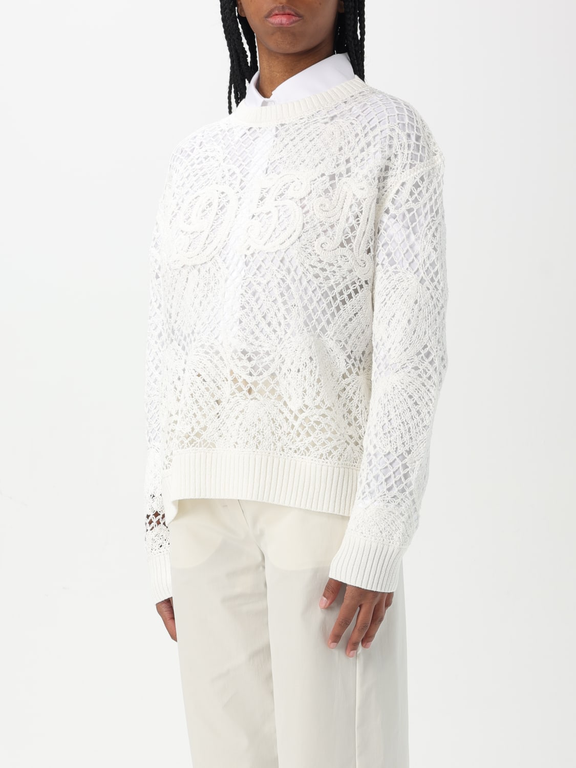 MAX MARA SWEATER: Sweater woman Max Mara, White - Img 4