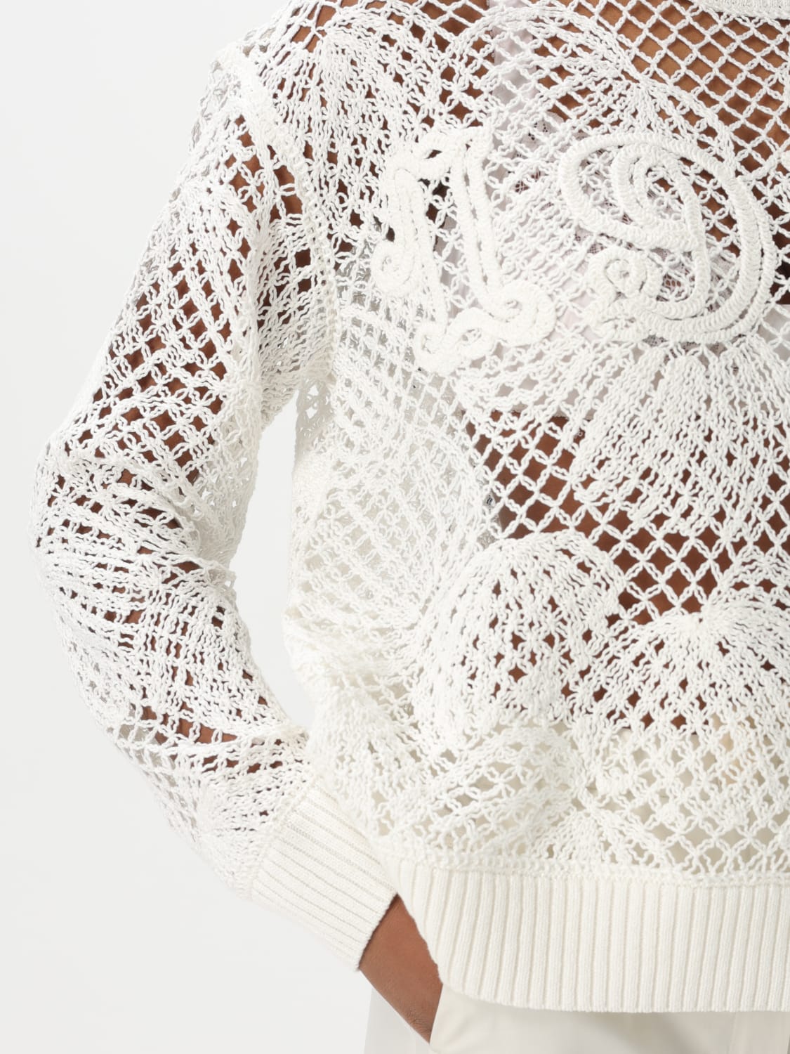 MAX MARA SWEATER: Sweater woman Max Mara, White - Img 5