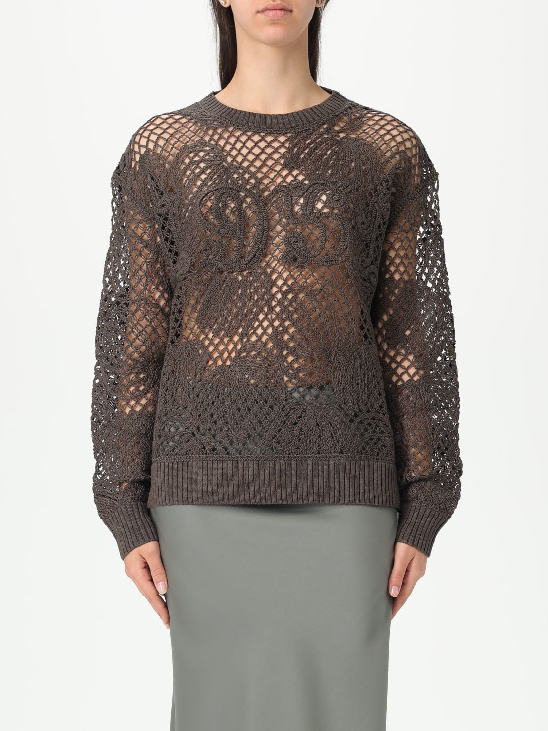 MAX MARA SWEATER: Sweater woman Max Mara, Brown - Img 1