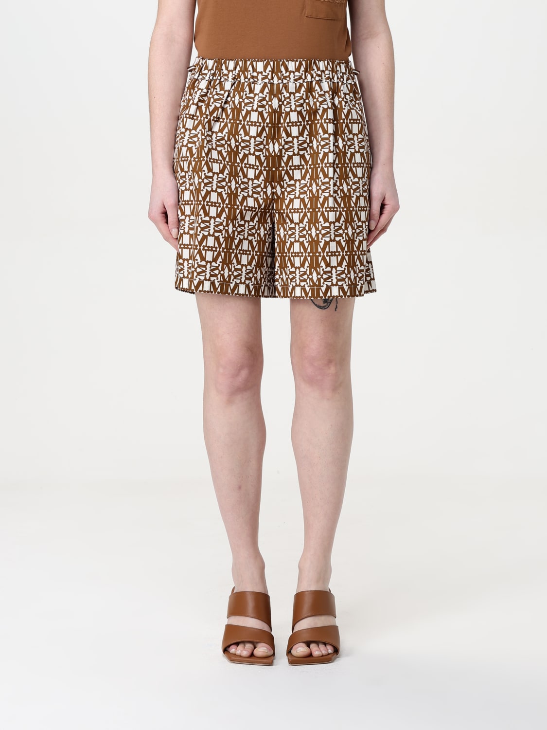 MAX MARA SHORTS: Short woman Max Mara, Tobacco - Img 1
