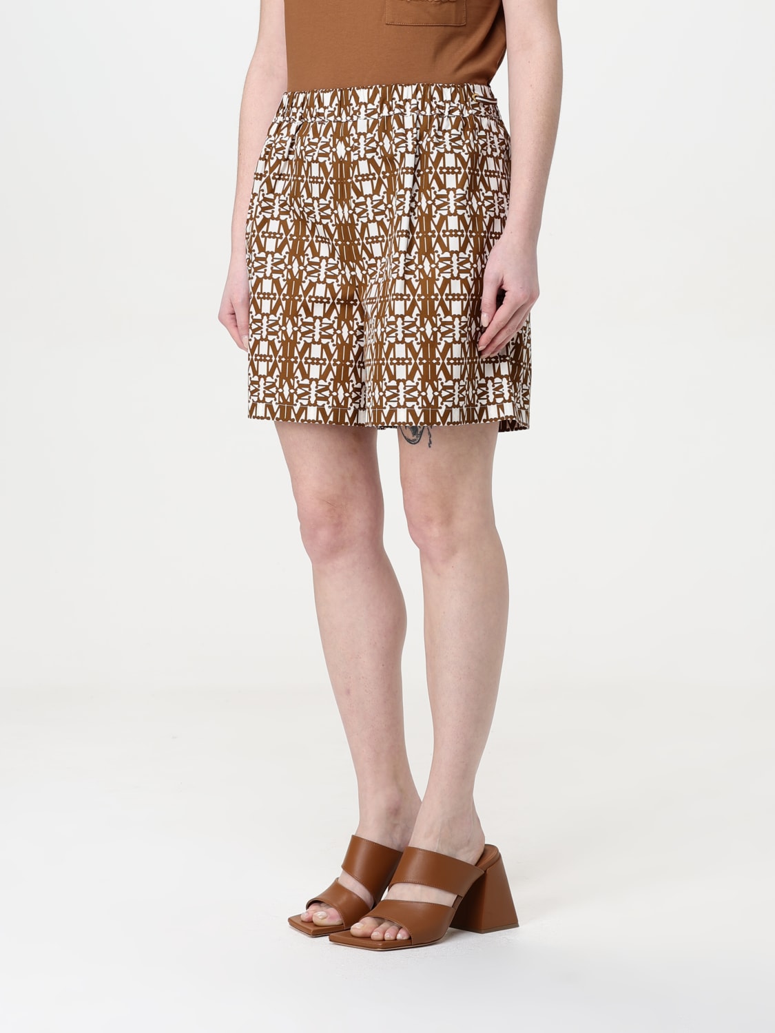 MAX MARA SHORTS: Short woman Max Mara, Tobacco - Img 4