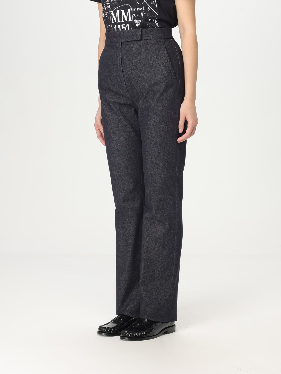 MAX MARA PANTS: Pants woman Max Mara, Blue - Img 4