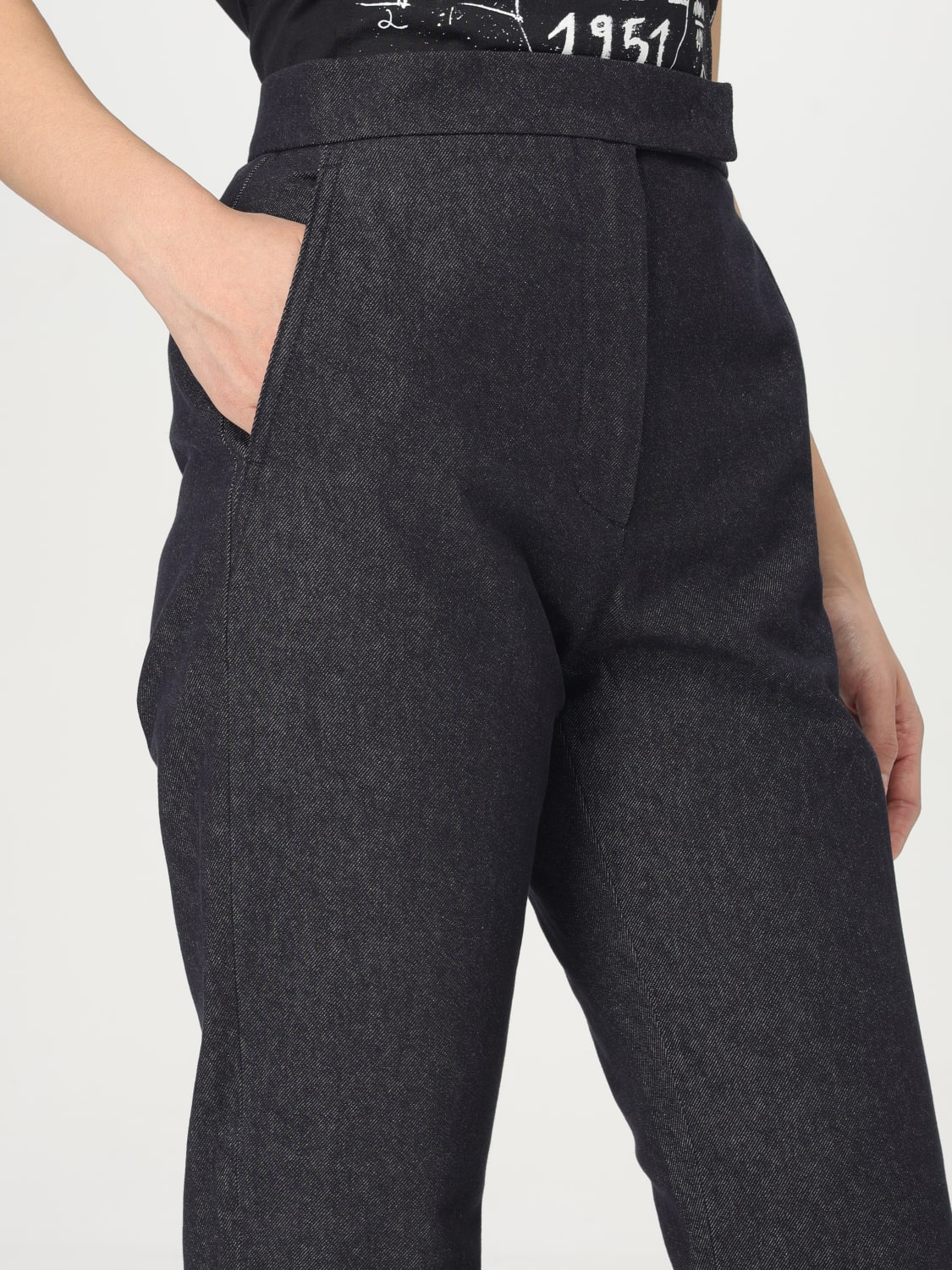 MAX MARA PANTS: Pants woman Max Mara, Blue - Img 5