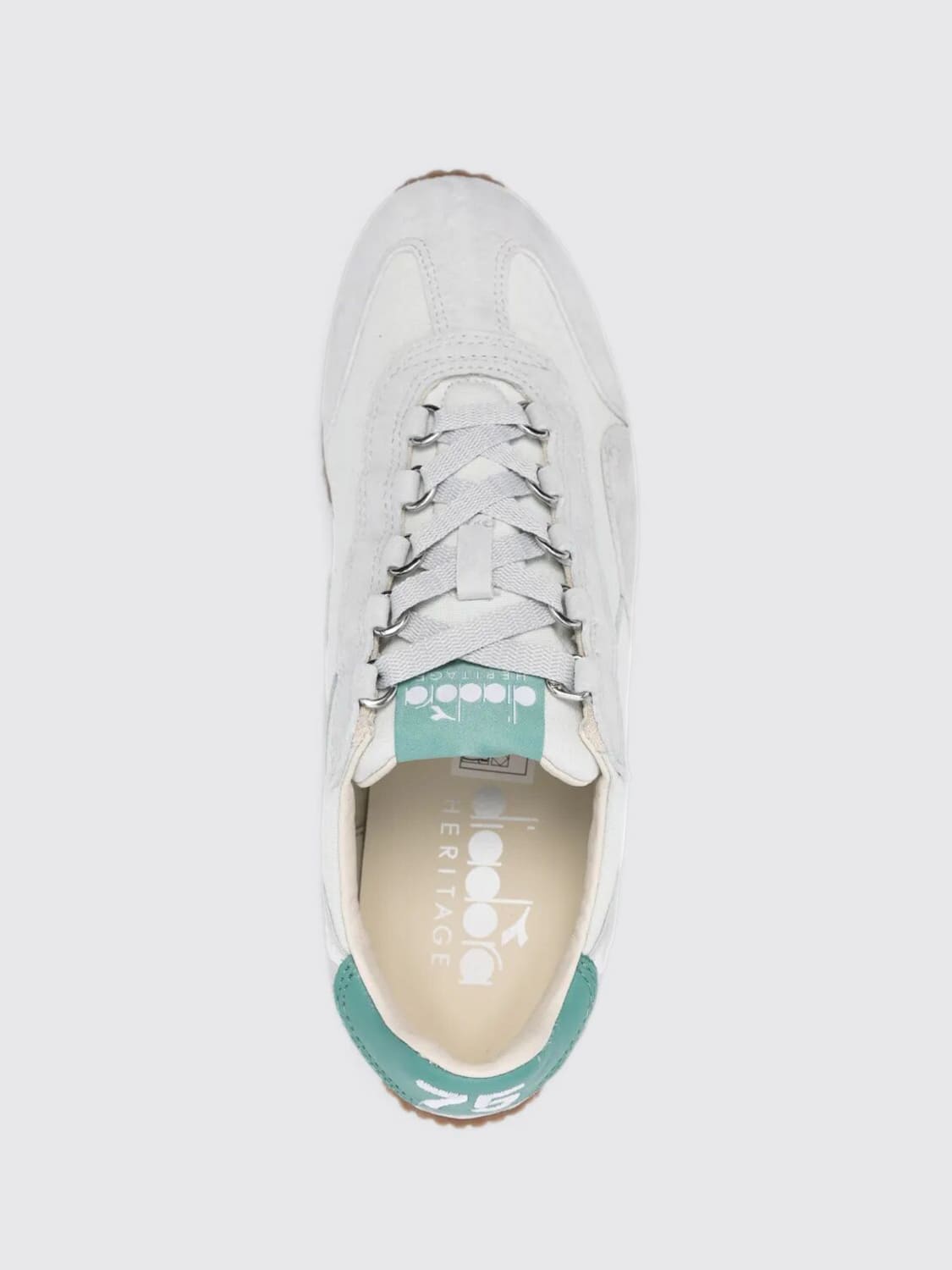 DIADORA HERITAGE SNEAKERS: Sneakers Equipe Diadora Heritage in camoscio e canvas , Blue 1 - Img 4