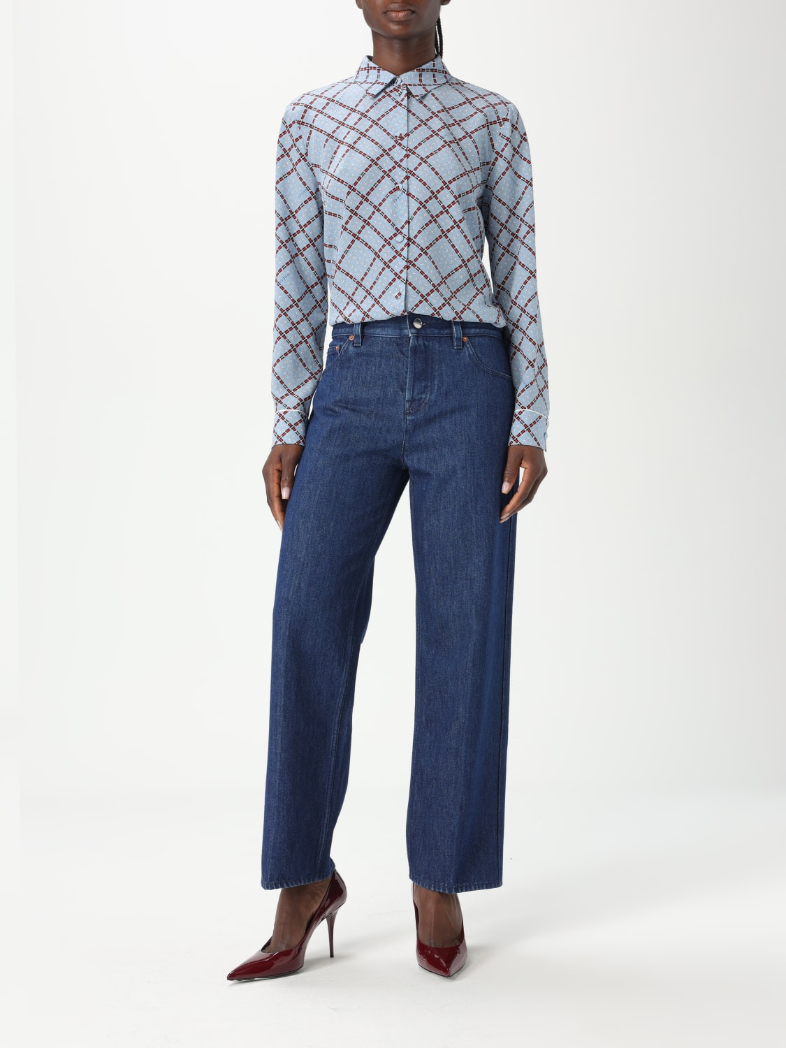 GUCCI JEANS: Jeans woman Gucci, Denim - Img 2