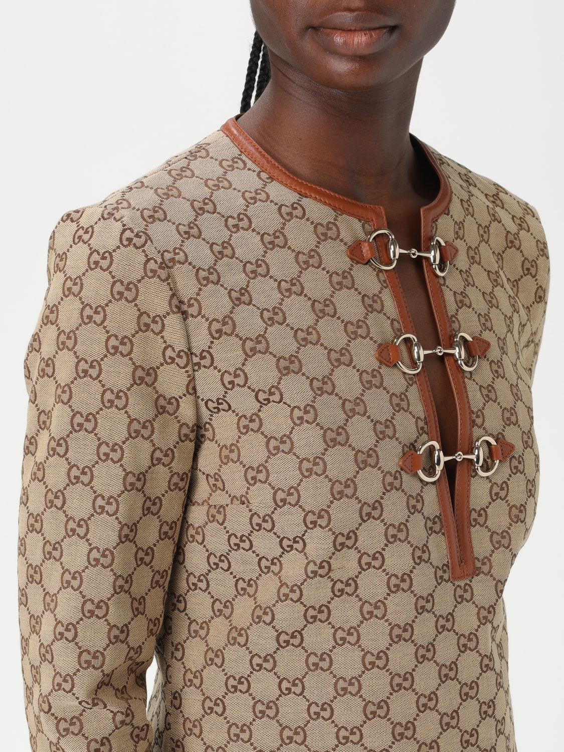 GUCCI DRESS: Dress woman Gucci, Camel - Img 4