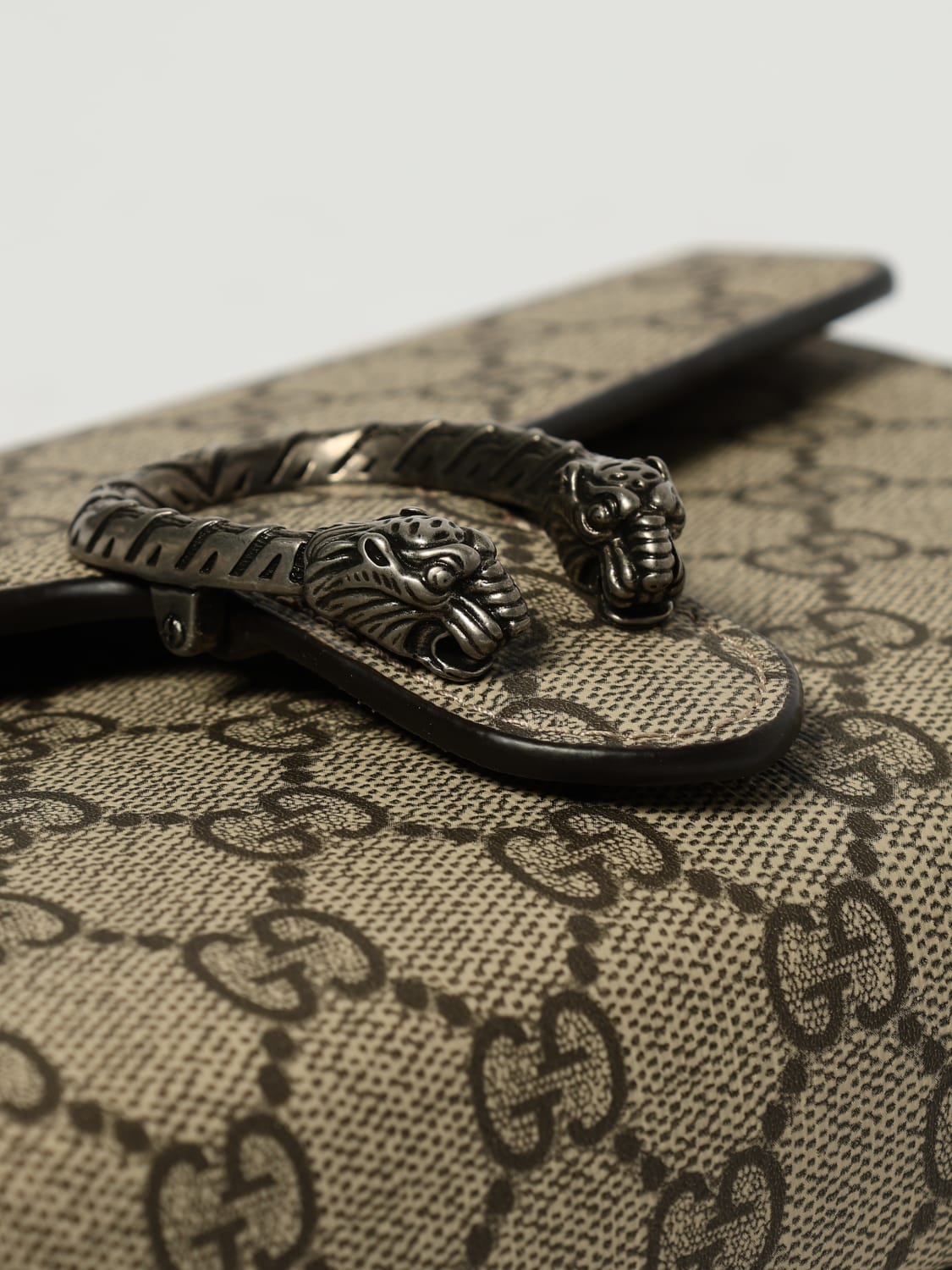 GUCCI MINI BAG: Shoulder bag woman Gucci, Beige - Img 4