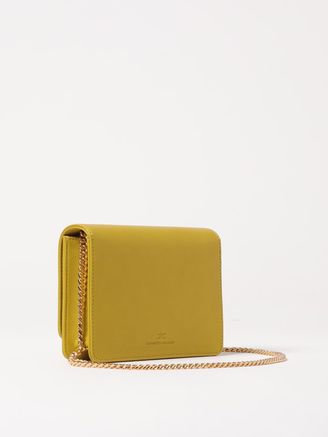ELISABETTA FRANCHI MINI BOLSO: Bolso de hombro mujer Elisabetta Franchi, Amarillo - Img 2