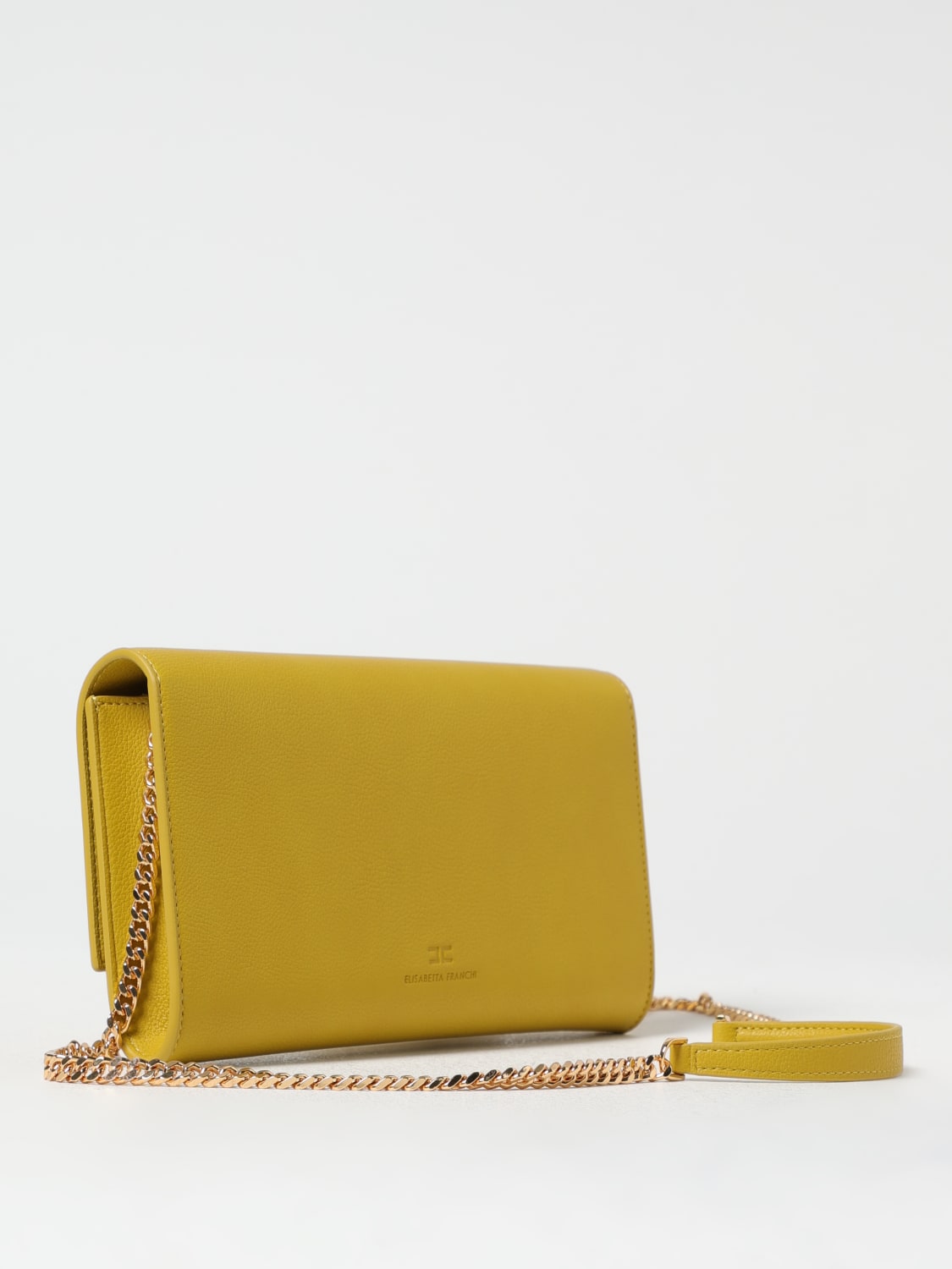 ELISABETTA FRANCHI CLUTCH: Clutch Elisabetta Franchi in pelle sintetica , Giallo - Img 2