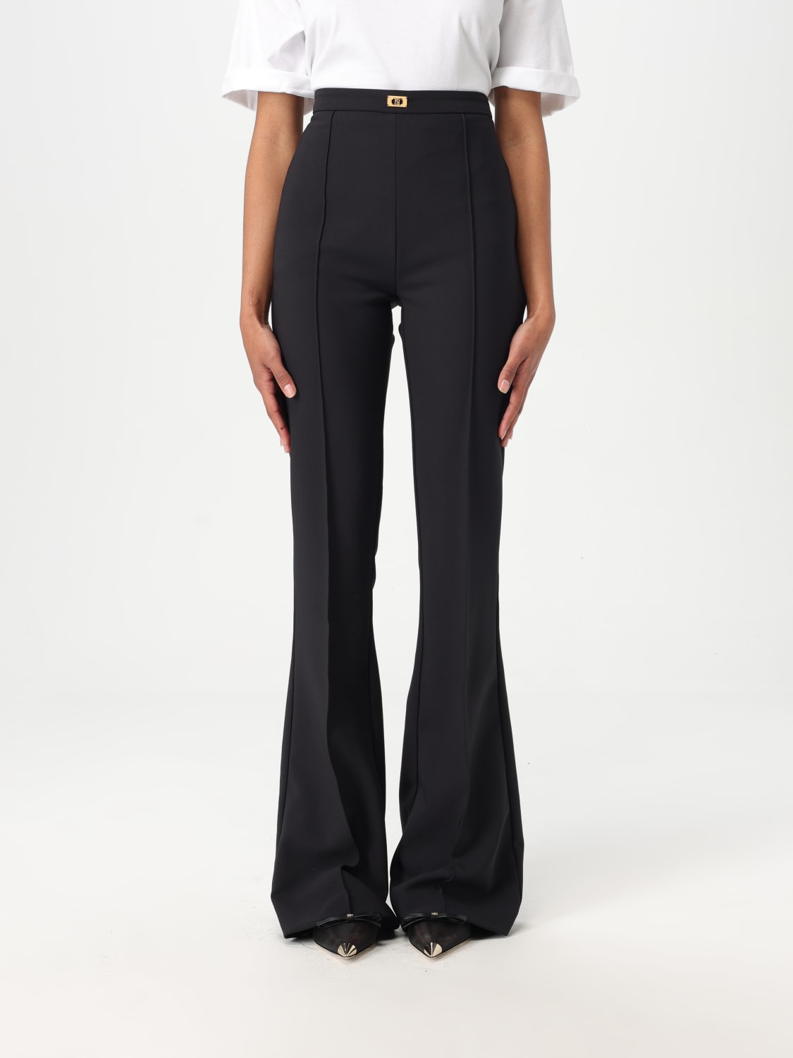 ELISABETTA FRANCHI PANTS: Pants woman Elisabetta Franchi, Black - Img 1