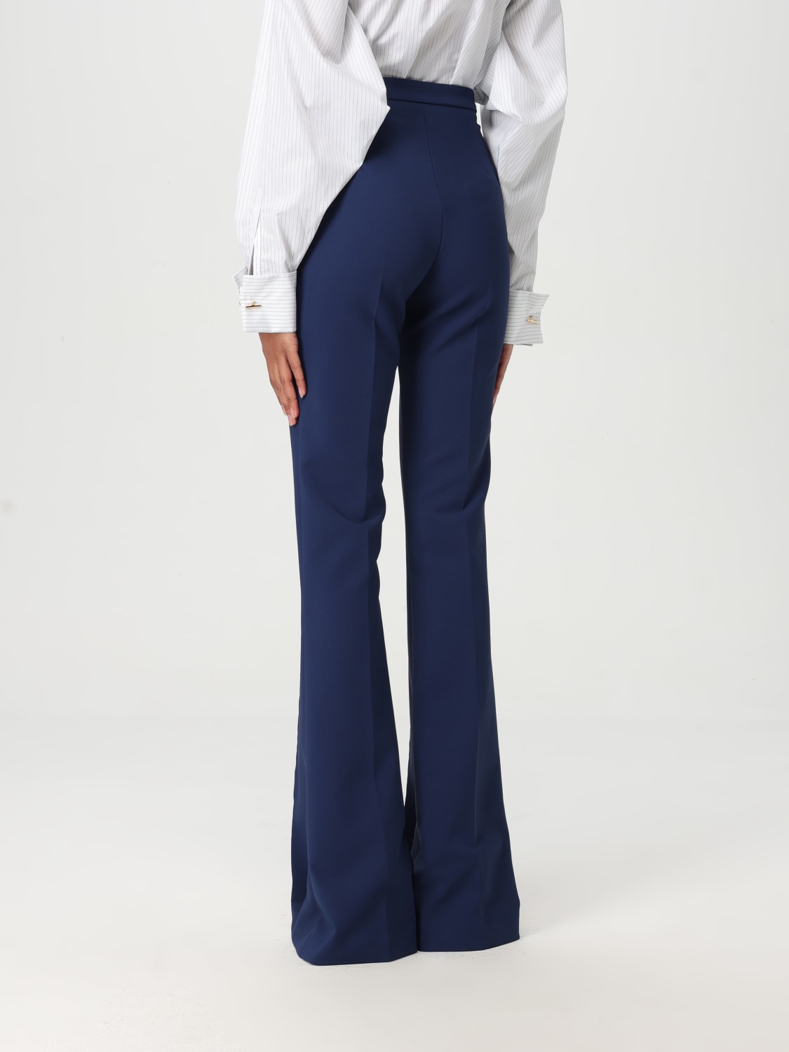 ELISABETTA FRANCHI PANTALONES: Pantalón mujer Elisabetta Franchi, Azul Oscuro - Img 3