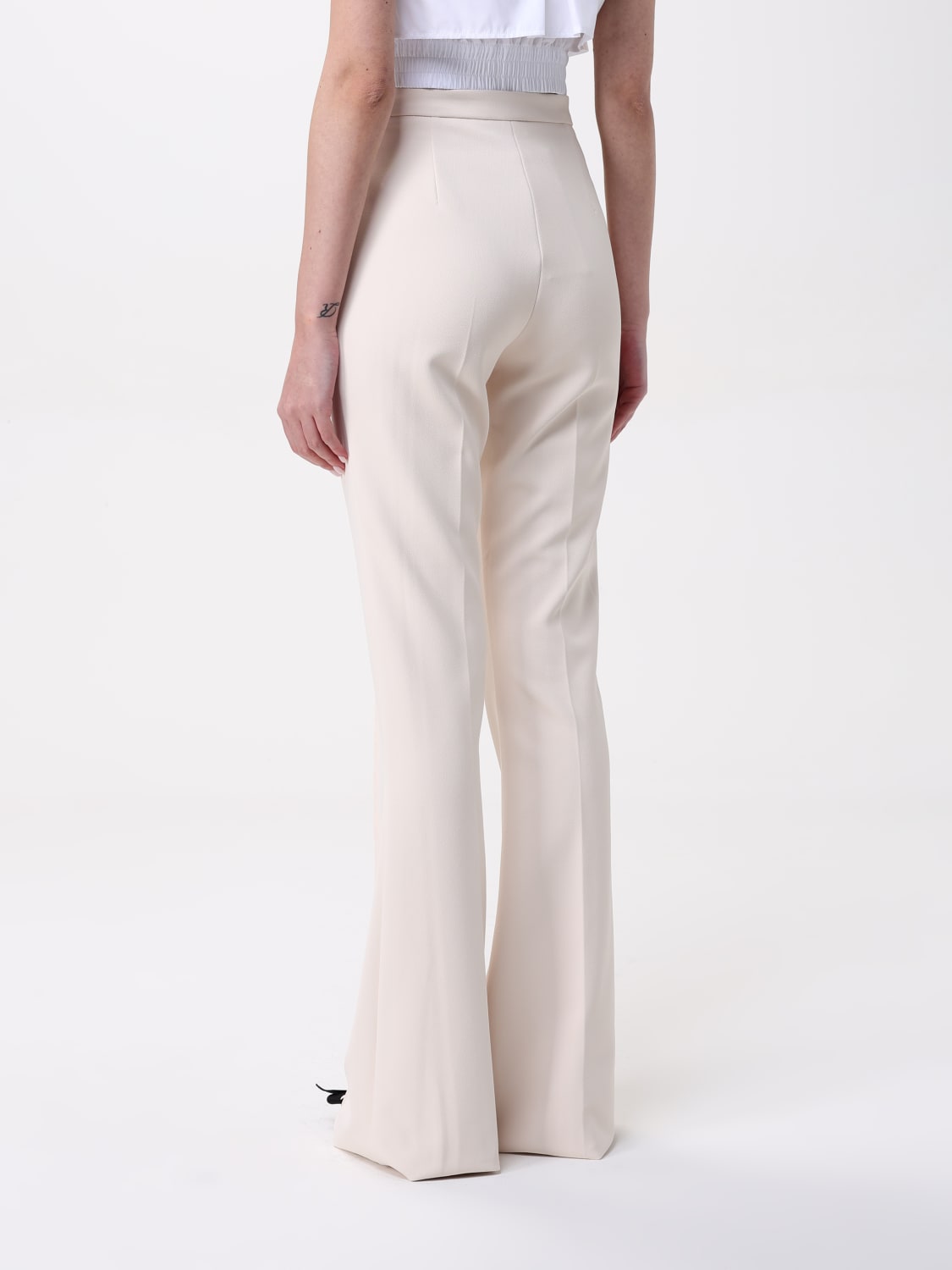 ELISABETTA FRANCHI PANTALONES: Pantalón mujer Elisabetta Franchi, Nata - Img 2