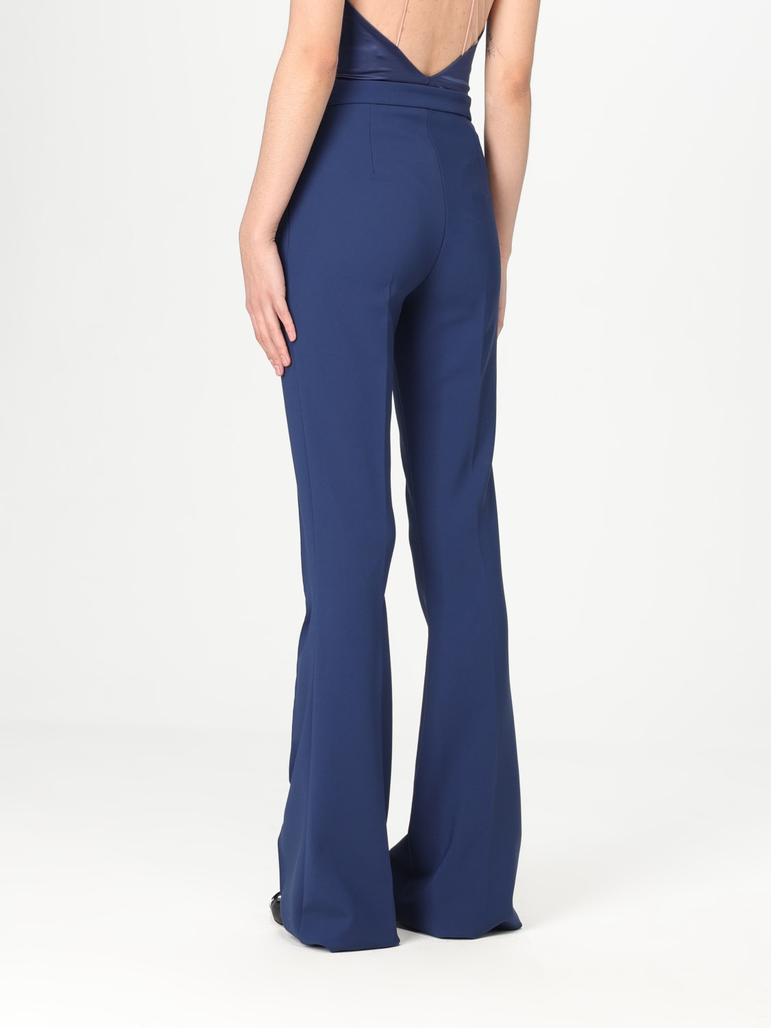 ELISABETTA FRANCHI PANTALONI: Pantalone Elisabetta Franchi in crêpe , Quarzo - Img 3