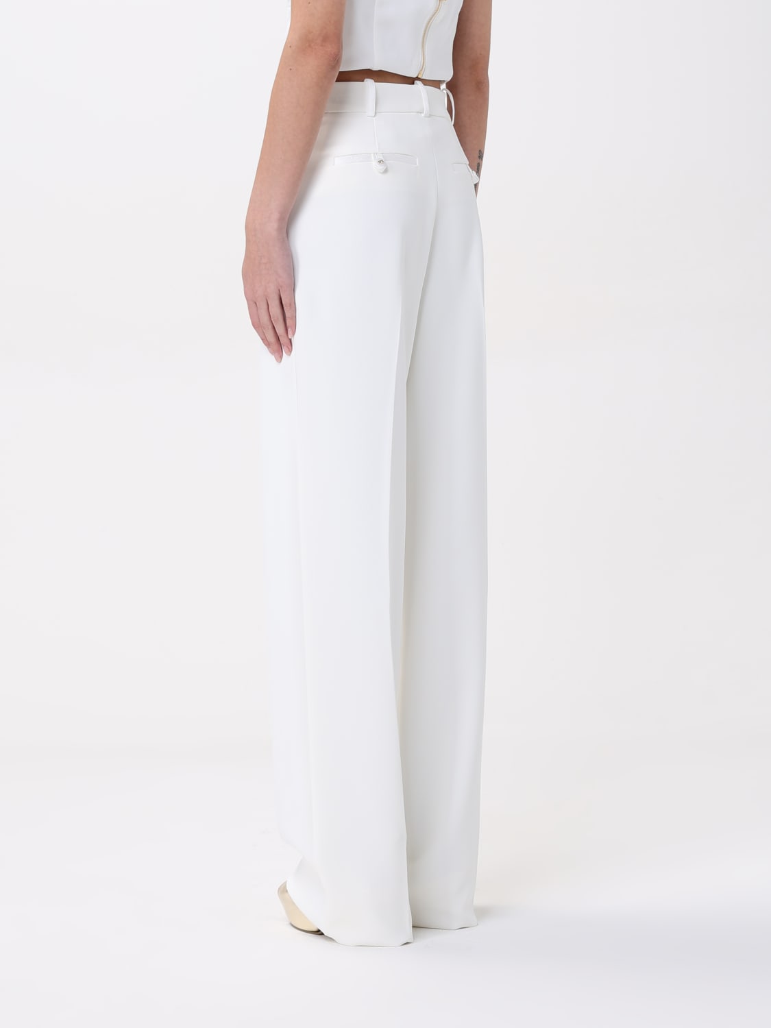ELISABETTA FRANCHI PANTS: Pants woman Elisabetta Franchi, White - Img 3