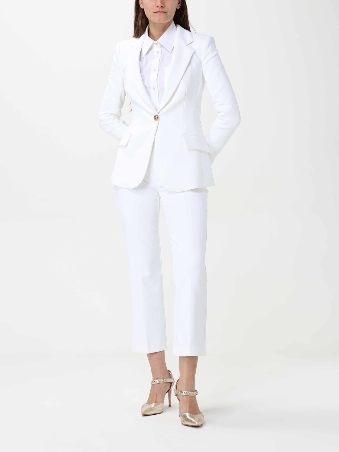 ELISABETTA FRANCHI SUIT: Suit woman Elisabetta Franchi, White - Img 2
