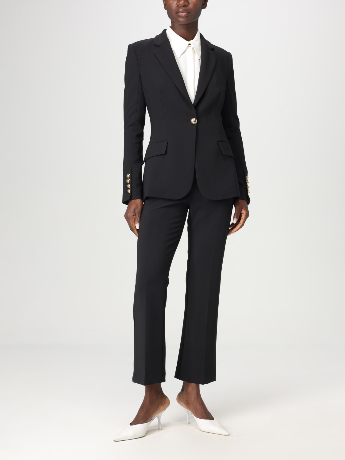 セットアップ ELISABETTA FRANCHI Women Suit Set TP00141E2 110 Black ELISABETTA FRANCHI TP00141E2 110 Complete suits