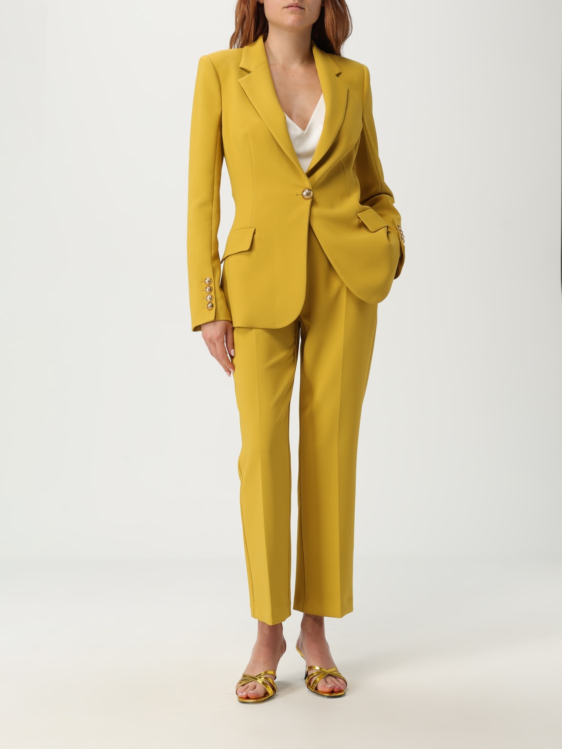 ELISABETTA FRANCHI ANZUG: Anzug damen Elisabetta Franchi, Mustard - Img 2