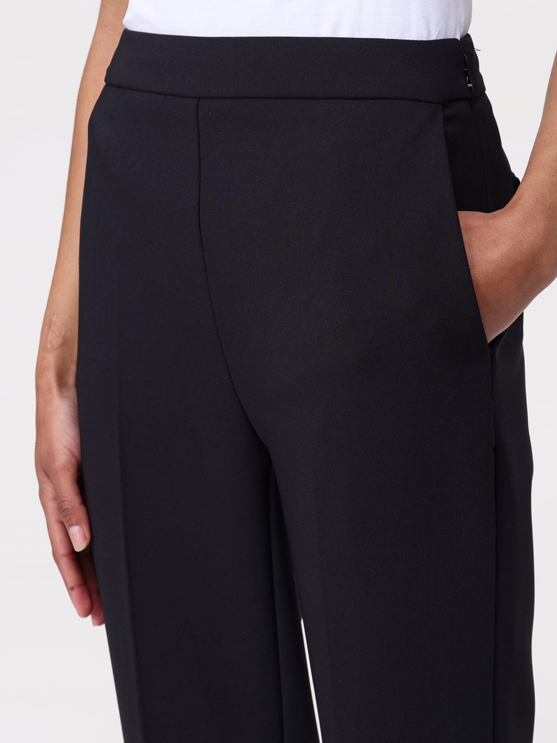 ELISABETTA FRANCHI: Pants woman - Black | Elisabetta Franchi