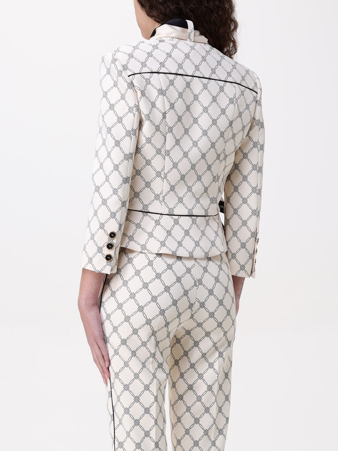 ELISABETTA FRANCHI JACKET: Blazer woman Elisabetta Franchi, Yellow Cream - Img 2