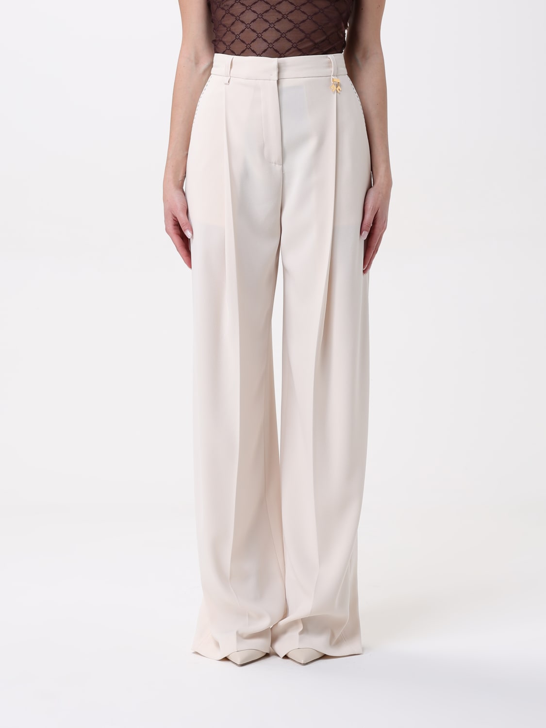 パンツ ELISABETTA FRANCHI Woman Pants Yellow Cream PA079 193 ELISABETTA FRANCHI: Pants woman - Yellow Cream | Elisabetta
