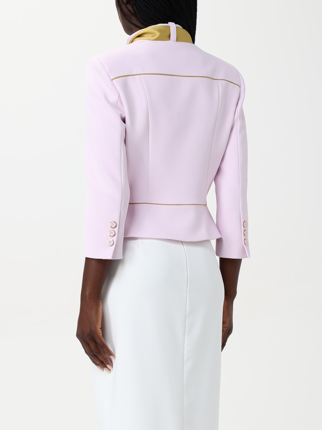 アウターその他 ELISABETTA FRANCHI Woman Blazer Pink GIT51 DK3 ELISABETTA FRANCHI: Blazer woman - Pink | Elisabetta Franchi