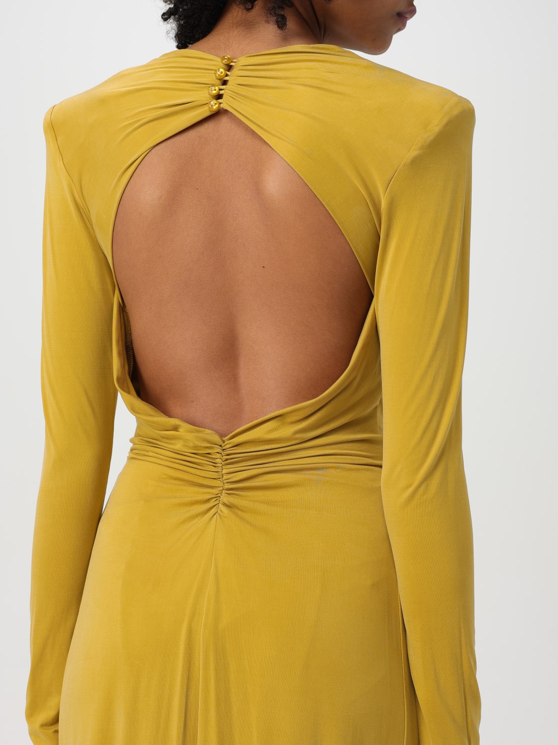 ワンピース ELISABETTA FRANCHI Woman Dress Ocher ABR24 DC6 ELISABETTA FRANCHI: Dress woman - Ocher | Elisabetta Franchi