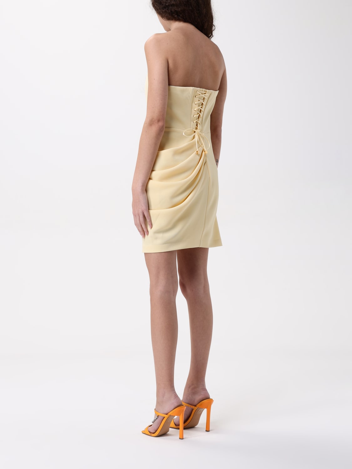 ELISABETTA FRANCHI 드레스: 드레스 여성 Elisabetta Franchi, 옐로우 - Img 2