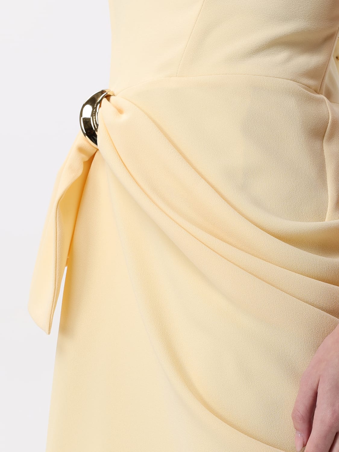 ELISABETTA FRANCHI 드레스: 드레스 여성 Elisabetta Franchi, 옐로우 - Img 3