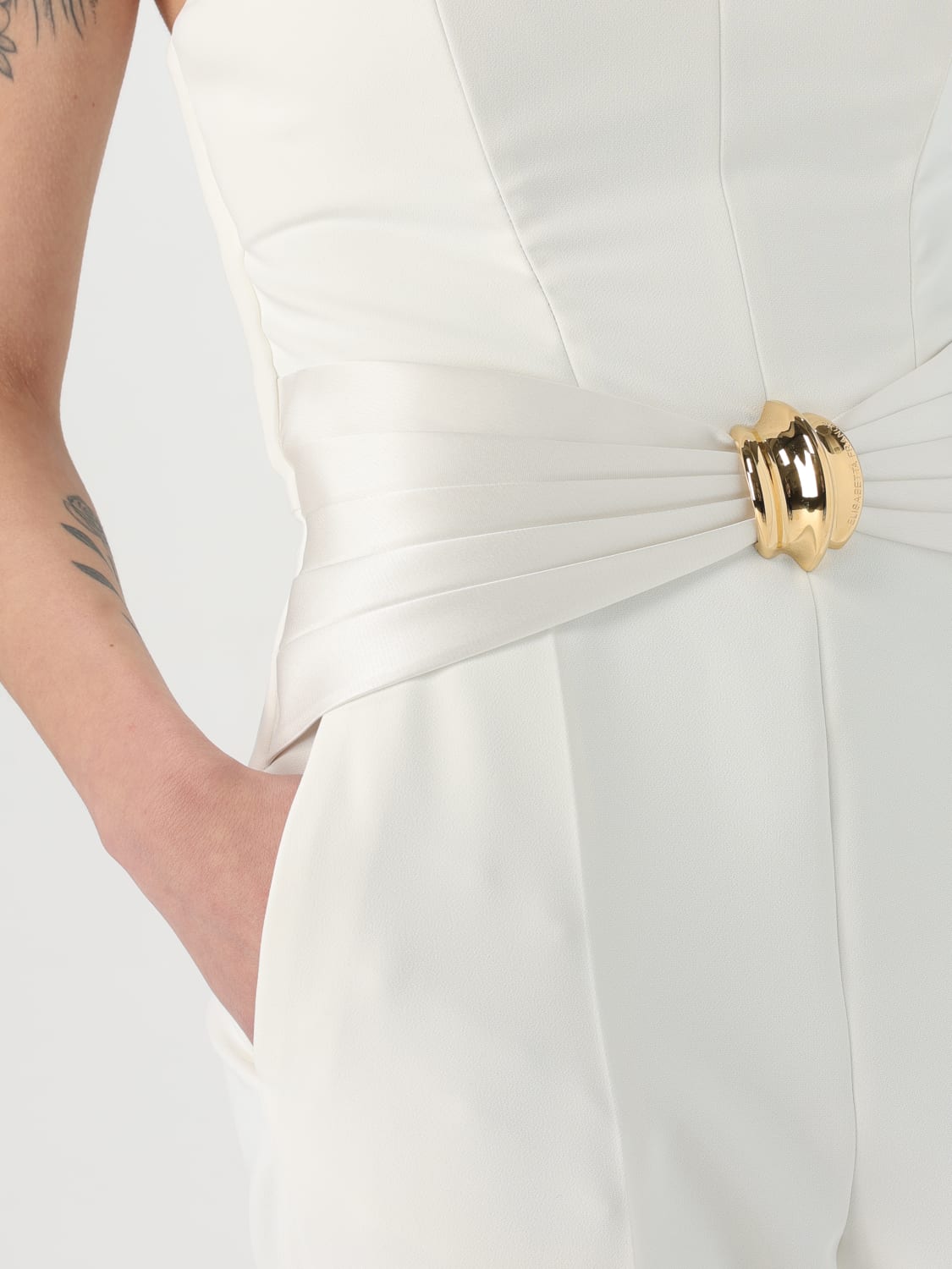 ELISABETTA FRANCHI ホワイトドレス 38 28579604_57875744_600.jpg