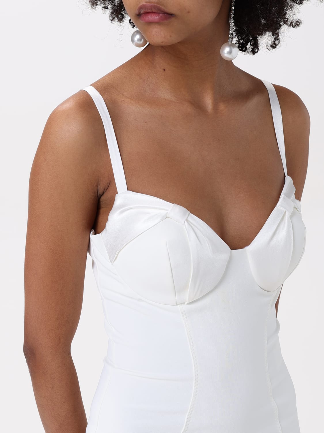 ワンピース ELISABETTA FRANCHI Woman Dress Yellow Cream AB702 360 ELISABETTA FRANCHI: Dress woman - Yellow Cream | Elisabetta