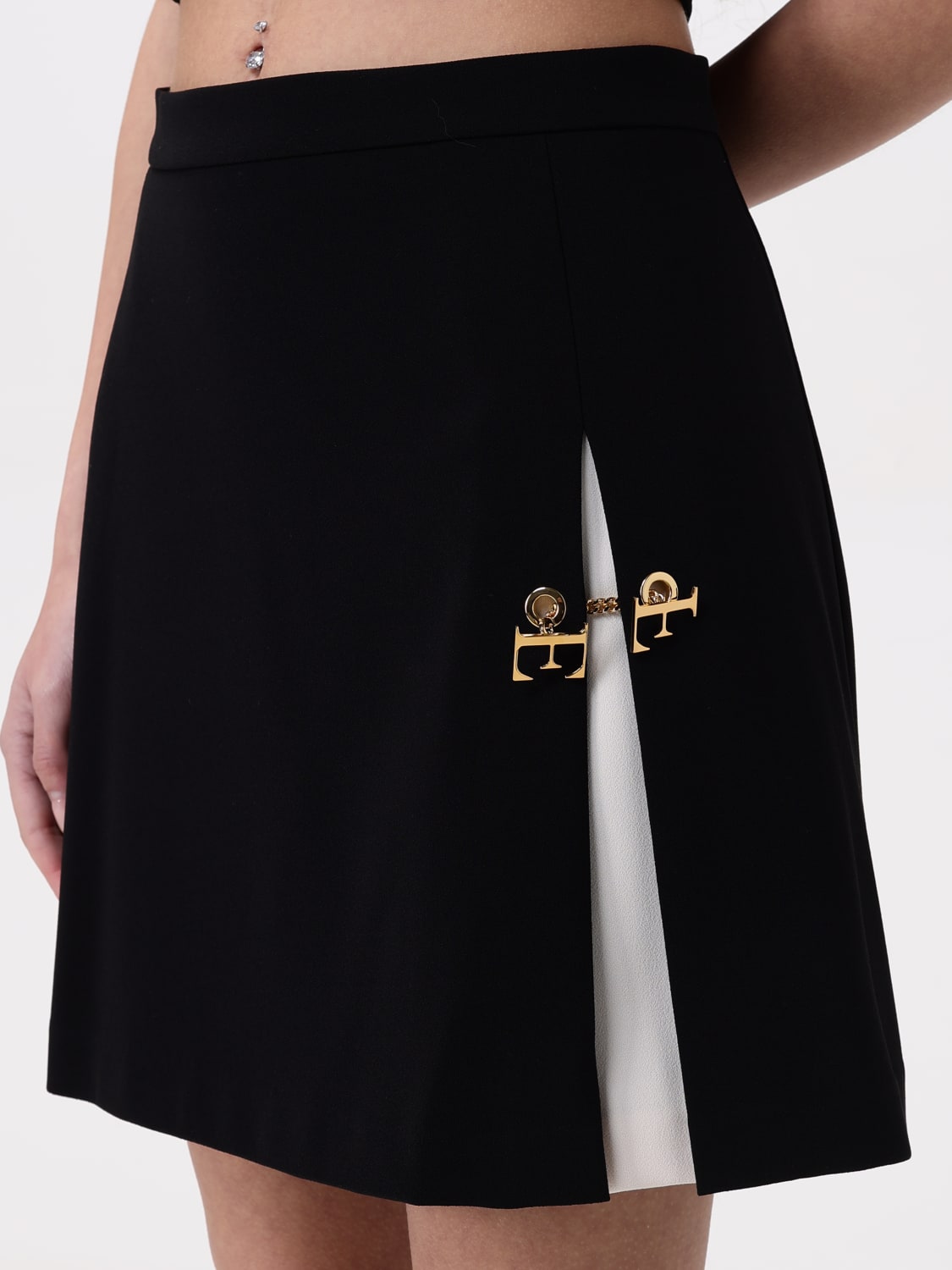 スカート ELISABETTA FRANCHI Woman Skirt Black GO077 110 ELISABETTA FRANCHI: Skirt woman - Black | Elisabetta Franchi