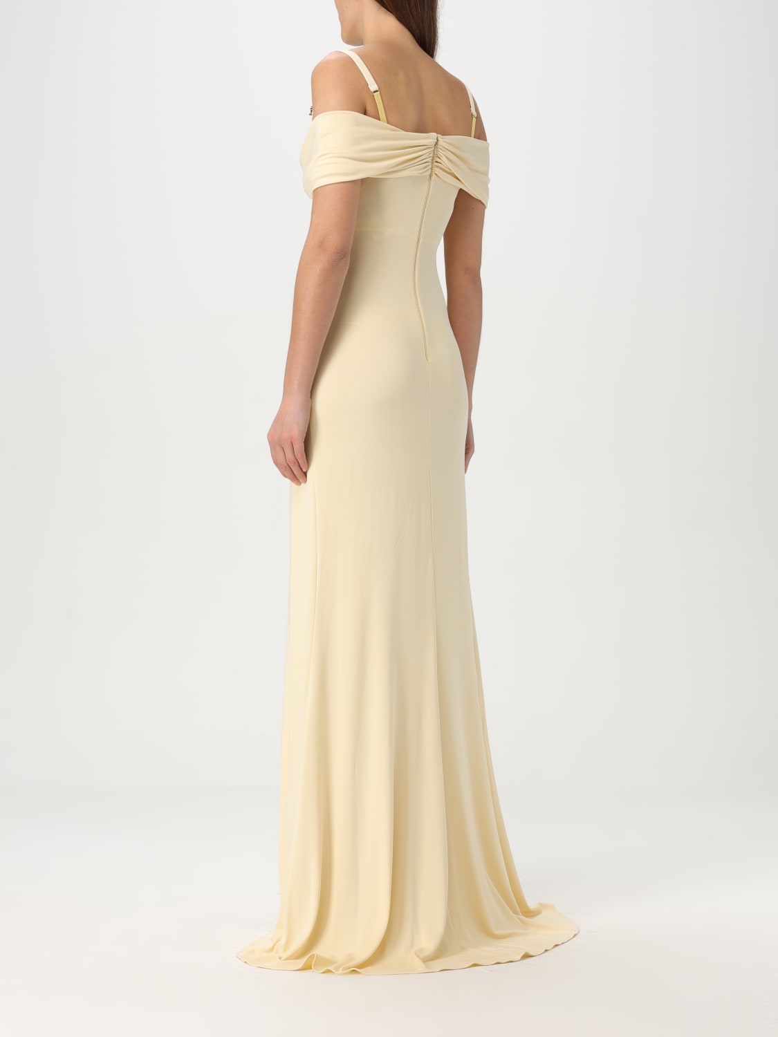 ELISABETTA FRANCHI: Dress woman - Yellow | Elisabetta