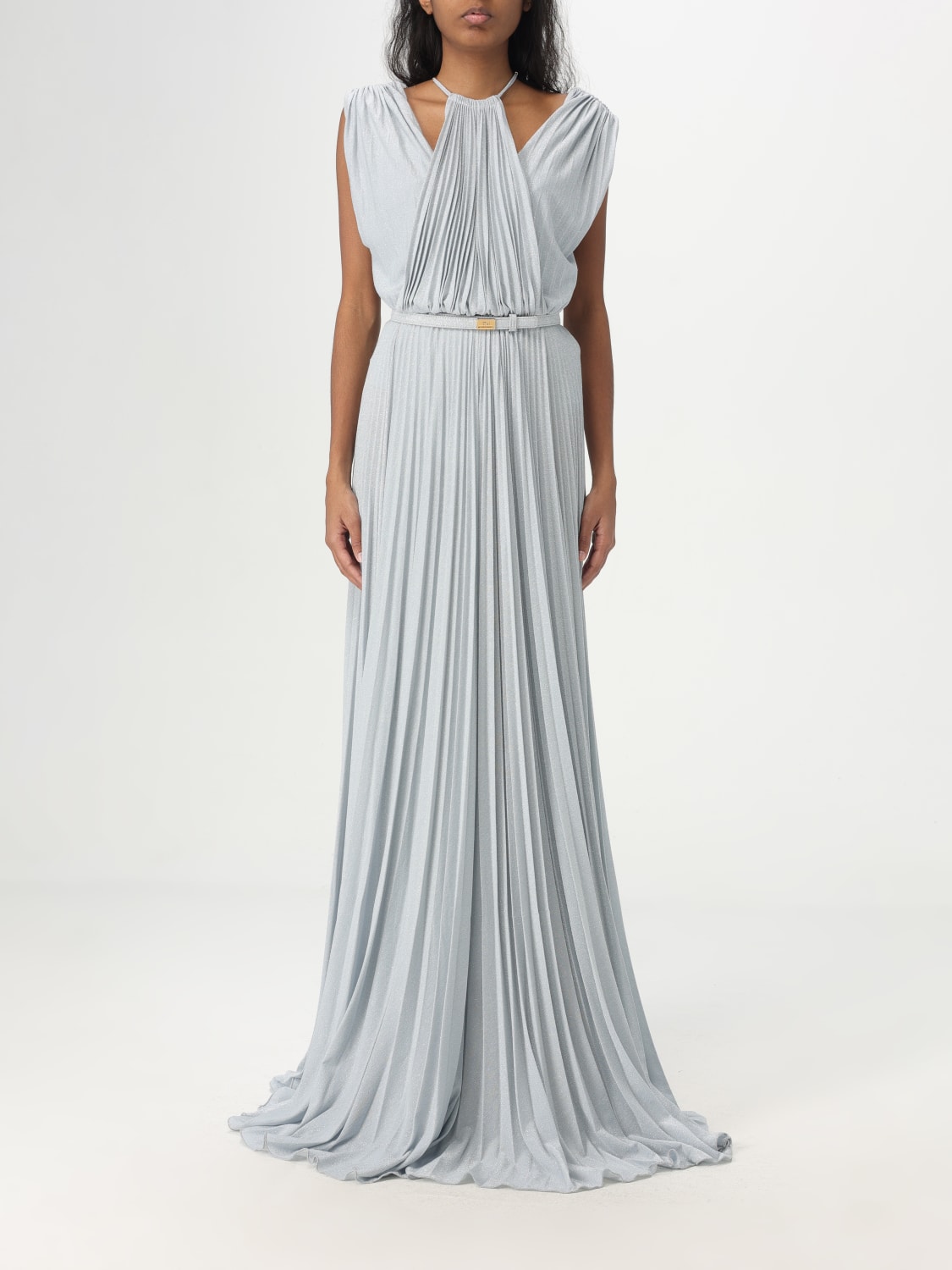 ワンピース ELISABETTA FRANCHI Woman Dress Gnawed Blue ABR21 A28 ELISABETTA FRANCHI: Dress woman - Gnawed Blue | Elisabetta