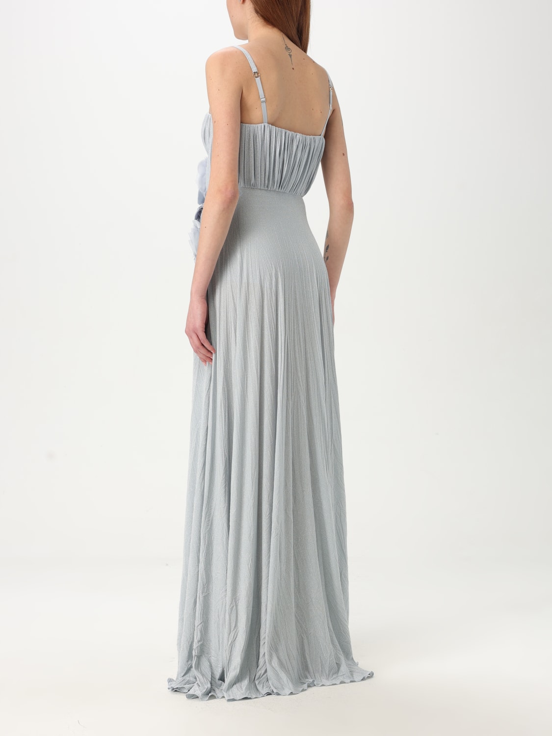 ワンピース ELISABETTA FRANCHI Woman Dress Gnawed Blue ABR21 A28 ELISABETTA FRANCHI: Dress woman - Gnawed Blue | Elisabetta
