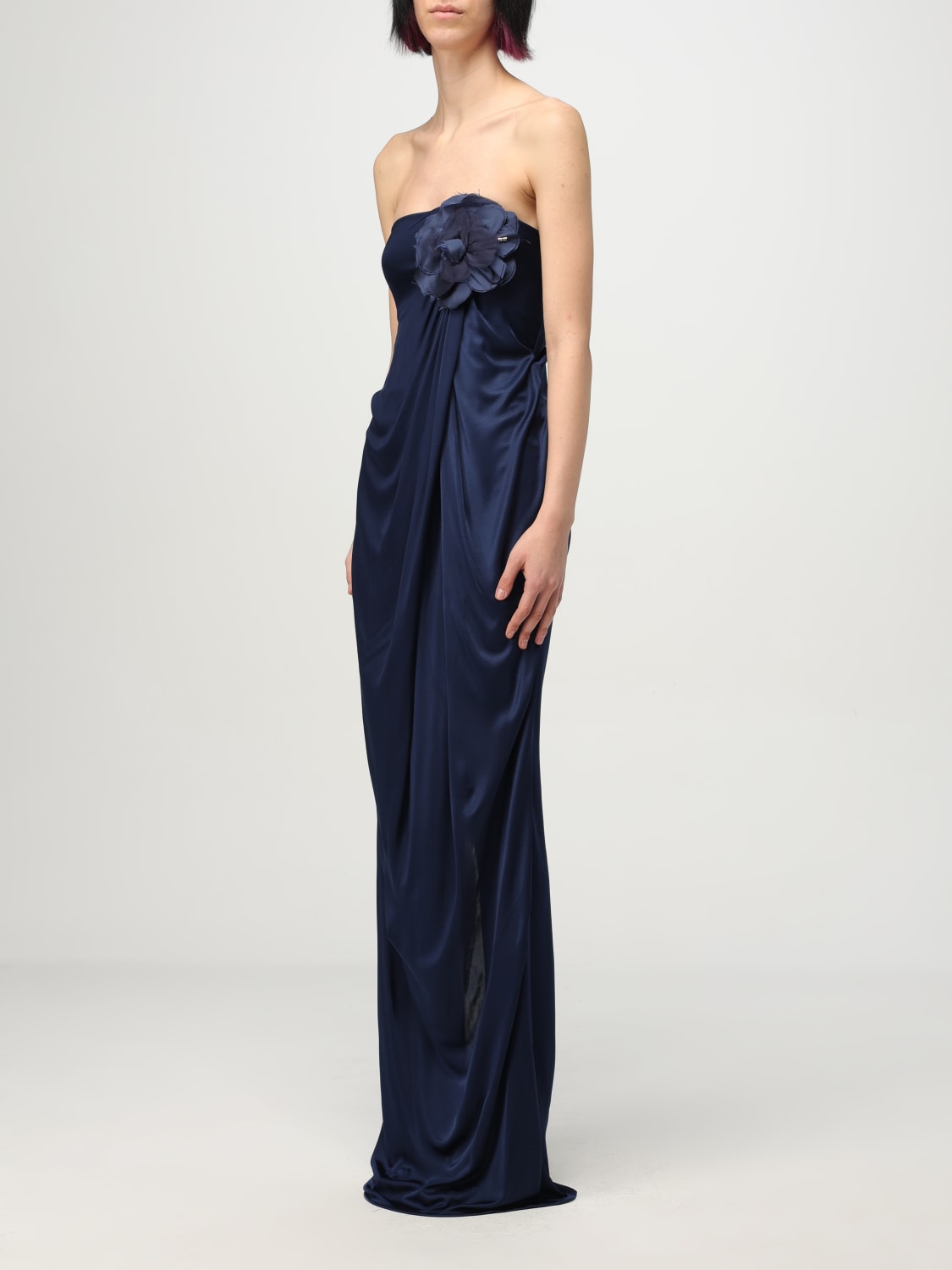 エリザベッタフランキ　ブルー　ドレス Elisabetta Franchi 結婚式・パーティードレス｜ライトブルーの