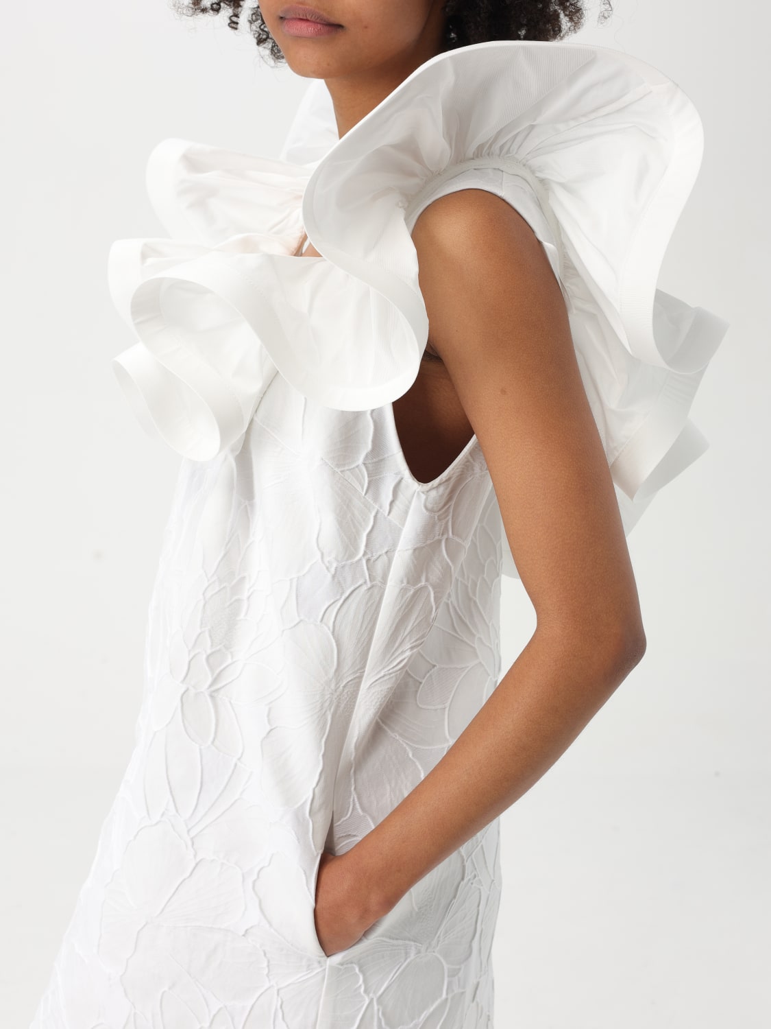 ワンピース ELISABETTA FRANCHI Woman Dress Ivory AB6985 360 ELISABETTA FRANCHI: Dress woman - Ivory | Elisabetta Franchi
