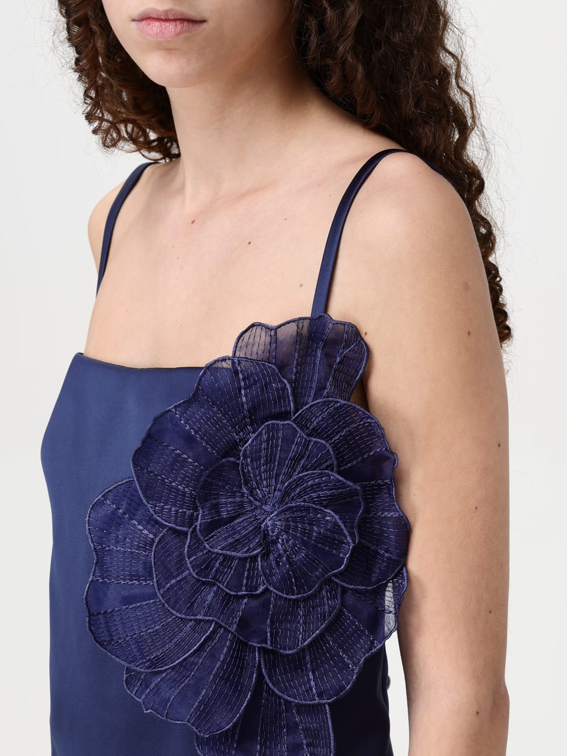 ワンピース ELISABETTA FRANCHI Woman Dress Blue AB7305 DC8 ELISABETTA FRANCHI: Dress woman - Blue | Elisabetta Franchi